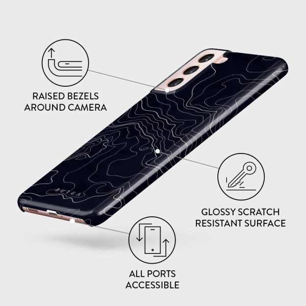 Drifting Shores - Line Art Samsung Galaxy S21 Case Cheap - Image 3