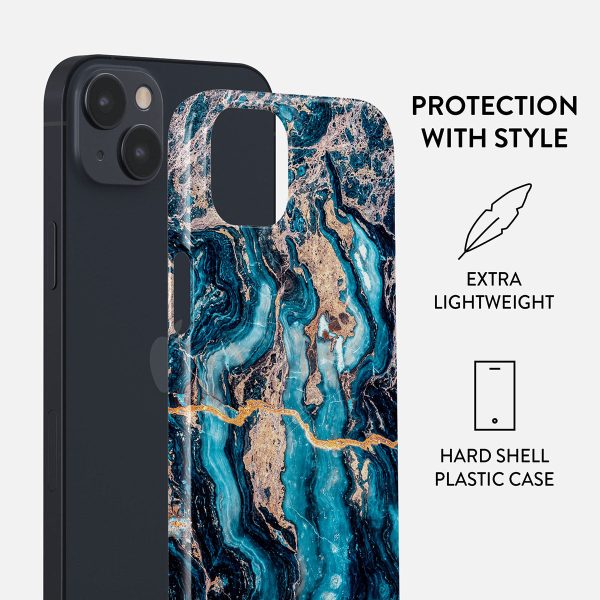 Mystic River - Blue Marble iPhone 13 Mini Case For Cheap - Image 2