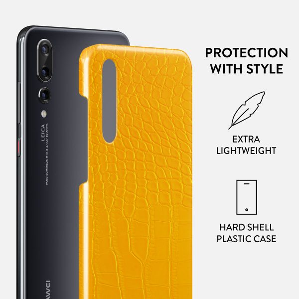 Canary Yellow - Snake Skin Huawei P20 Case Online - Image 2