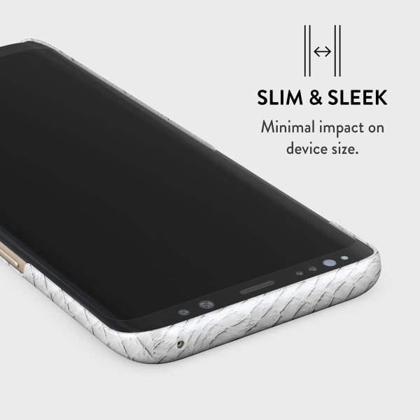 Glacial Desert - White Snakeskin Samsung Galaxy S9 Plus Case Supply - Image 4
