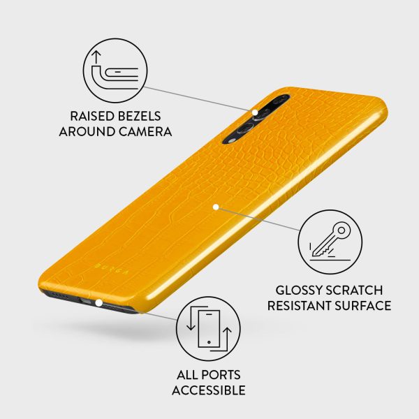 Canary Yellow - Snake Skin Huawei P20 Case Online - Image 3