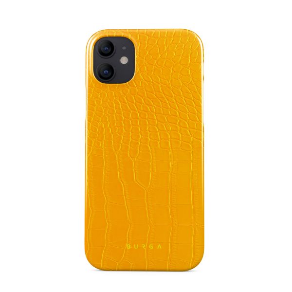 Canary Yellow - Snake Skin iPhone 12 Mini Case Online now