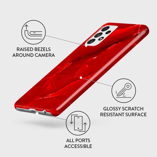Wild Blaze - Red Samsung Galaxy A72 4G   5G Case Online now - Image 3
