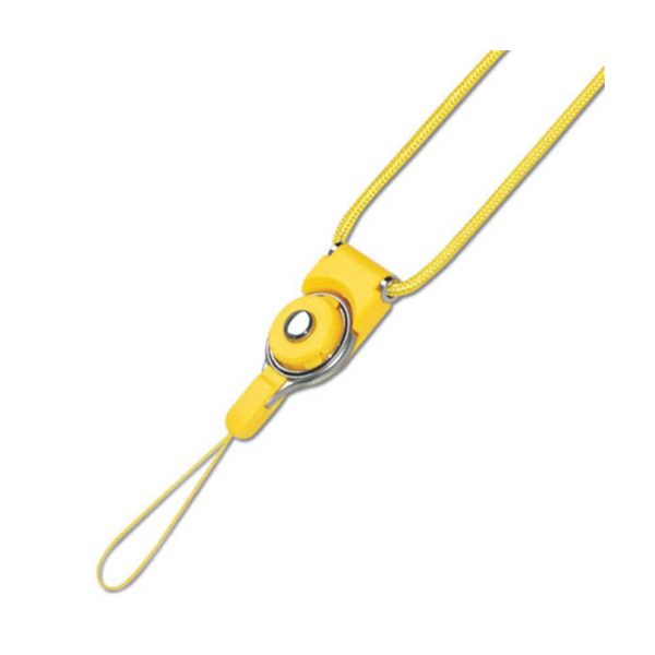 Reiko Long Lanyard Strap with Clip in Yellow | MaxStrata Fashion - Image 2