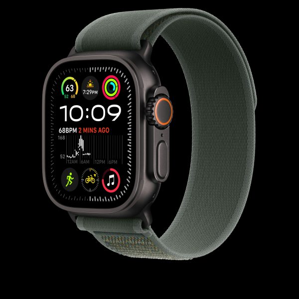 Apple 49mm Green Trail Loop - M L - Black Titanium Finish - MYQ43AM A (2024) Online - Image 2