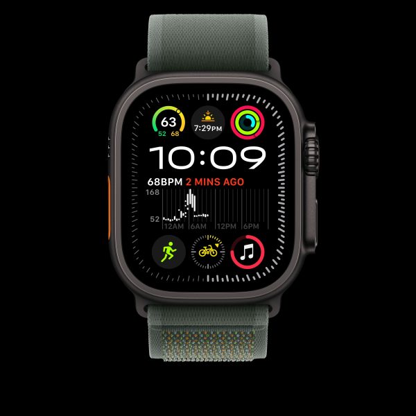 Apple 49mm Green Trail Loop - M L - Black Titanium Finish - MYQ43AM A (2024) Online - Image 3